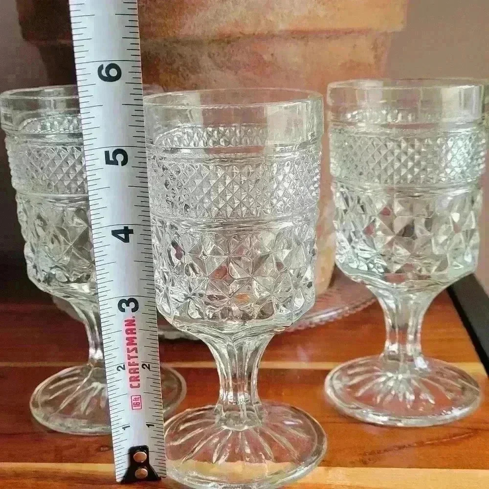 Vintage Set of 3 Wexford Anchor Pressed Glass from 1967 to 1998 Like New - Picture 3 of 16